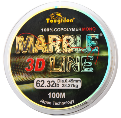 Леска TOUGHLON Marble 3D Line Green 100м. 0,16mm ― w-pelican.com